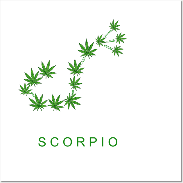 SCORPIO WEED ZODIAC Wall Art by AWANG ART STUDIO